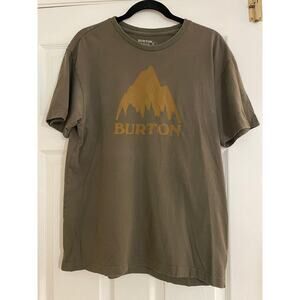 Burton brown short sleeve tshirt large